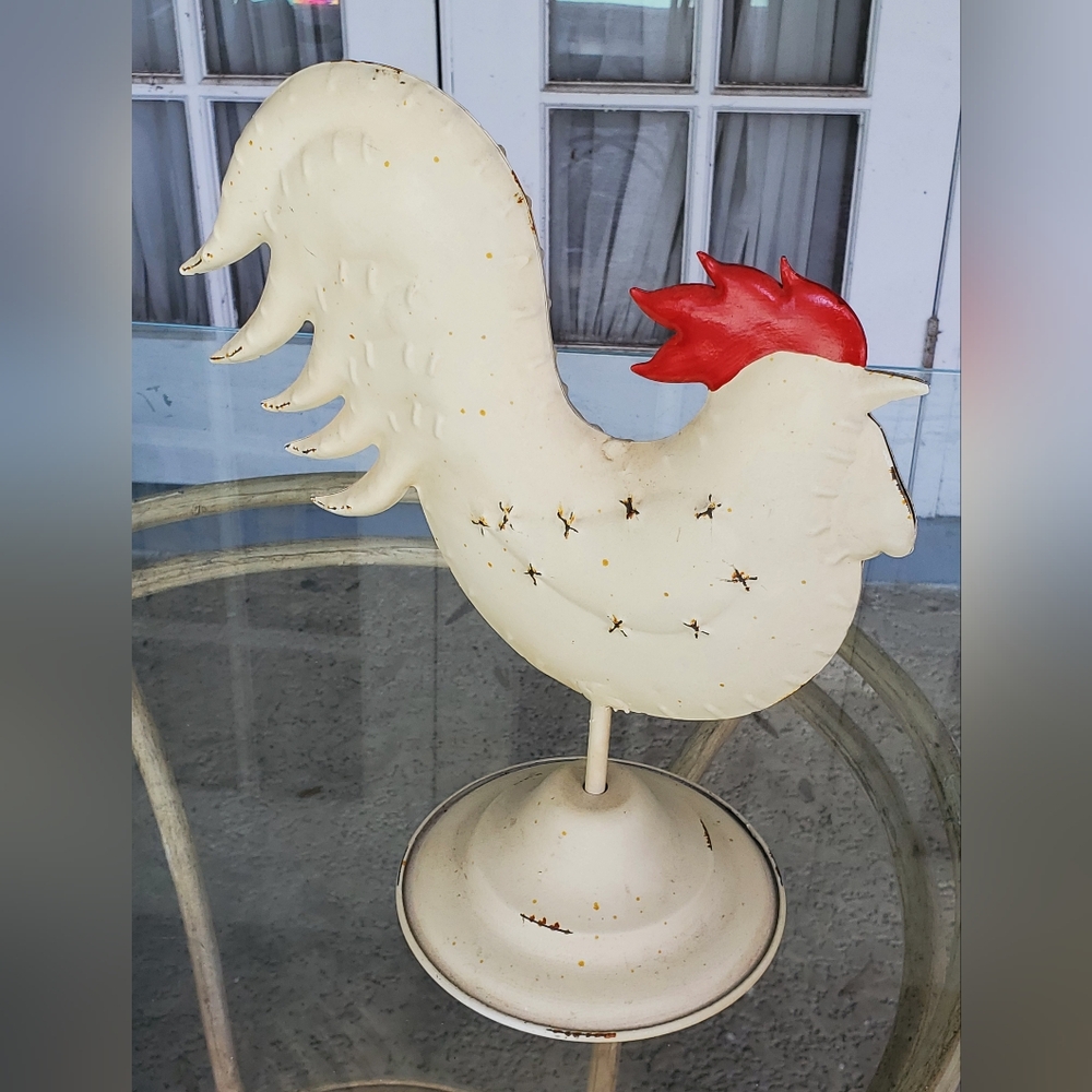 Vintage Metal Rooster Home/Kitchen Decor, Farmhouse Rustic Decor